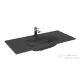 AREZZO design SKAPPA 100 cm-es mosdó, matt antracit AR-146071