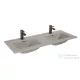 AREZZO design SKAPPA 120 cm-es dupla mosdó, matt bézs AR-146072
