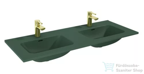AREZZO design SKAPPA 120 cm-es dupla mosdó, matt zöld AR-146073