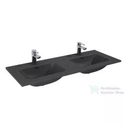   AREZZO design SKAPPA 120 cm-es dupla mosdó, matt antracit AR-146076