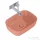 AREZZO design pultra ültethető mosdó RENI 46x33, matt terra pink AR-146081