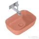 AREZZO design pultra ültethető mosdó RENI 46x33, matt terra pink AR-146081