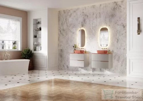 AREZZO design pultra ültethető mosdó RENI 46x33, matt terra pink AR-146081