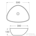 AREZZO design Toronto 59x39 mosdótál AR-147A