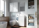 Arezzo design Mini 40 1 ajtós fehér (alsószekrény + mosdó) AR-163068