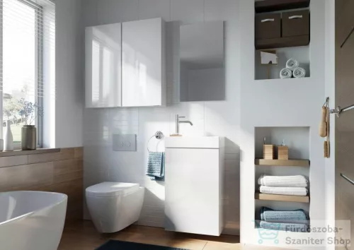 Arezzo design Mini 40 1 ajtós fehér (alsószekrény + mosdó) AR-163068