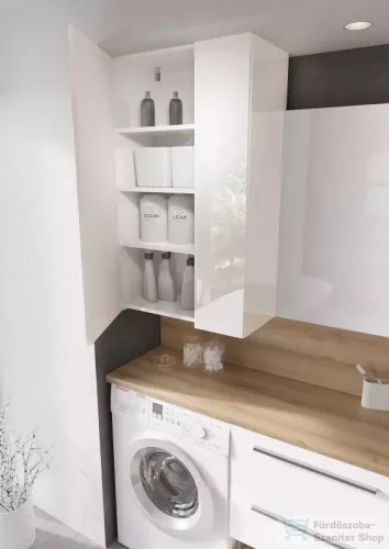 AREZZO design univerzális 60 cm-es felső szekrény 2 ajtós , magasfényű fehér AR-165569