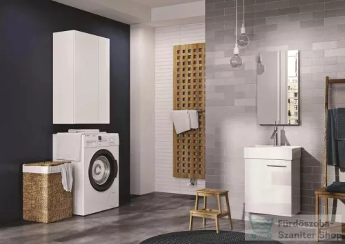 AREZZO design univerzális 60 cm-es felső szekrény 2 ajtós , magasfényű fehér AR-165569