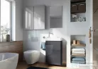 Arezzo design Mini 40 1 ajtós Anthracit (alsószekrény + mosdó) AR-166042