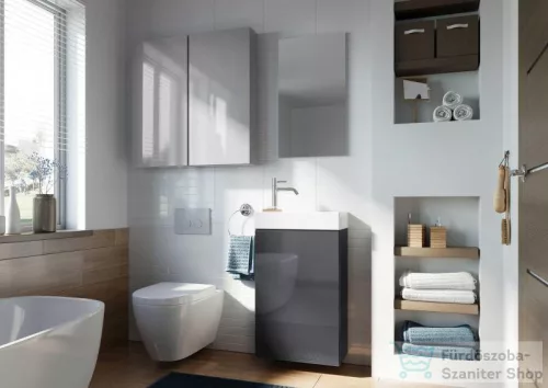 Arezzo design Mini 40 1 ajtós Anthracit (alsószekrény + mosdó) AR-166042