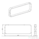 AREZZO design MONTEREY tartó konzol, króm (1 db)