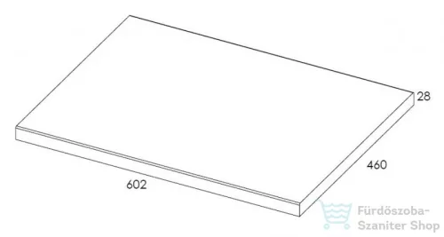 AREZZO design 60x46 cm mosdópult magasfényű fehér színben AR-166890
