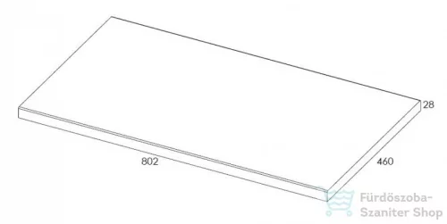 AREZZO design 80x46 cm mosdópult magasfényű fehér színben AR-166892