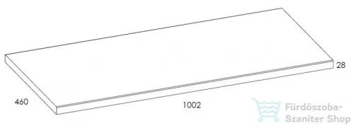 AREZZO design 100x46 cm mosdópult magasfényű fehér színben AR-166894