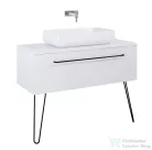 AREZZO design 120x46 cm mosdópult magasfényű fehér színben AR-166895