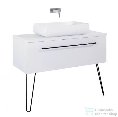 AREZZO design 120x46 cm mosdópult magasfényű fehér színben AR-166895