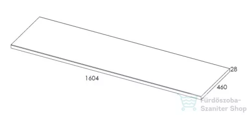 AREZZO design 160x46 cm mosdópult magasfényű fehér színben AR-166896