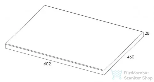 AREZZO design 60x46 cm mosdópult természetes tölgy színben AR-166897