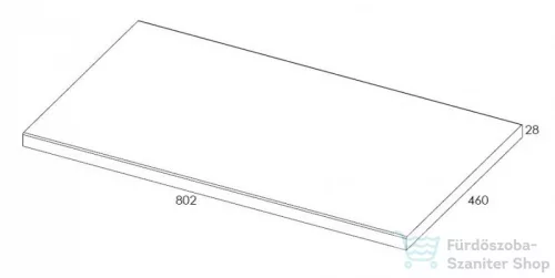 AREZZO design 80x46 cm mosdópult természetes tölgy színben AR-166899