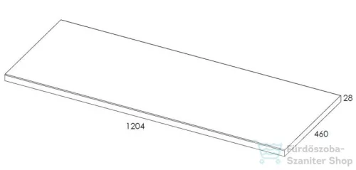 AREZZO design 120x46 cm mosdópult természetes tölgy színben AR-166902