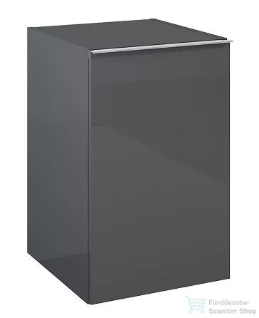 AREZZO design Monterey 40 cm-es alsóelem 1 ajtóval magasfényű antracit színben AR-166996