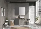 AREZZO design Monterey 40 cm-es alsóelem 1 ajtóval magasfényű antracit színben AR-166996