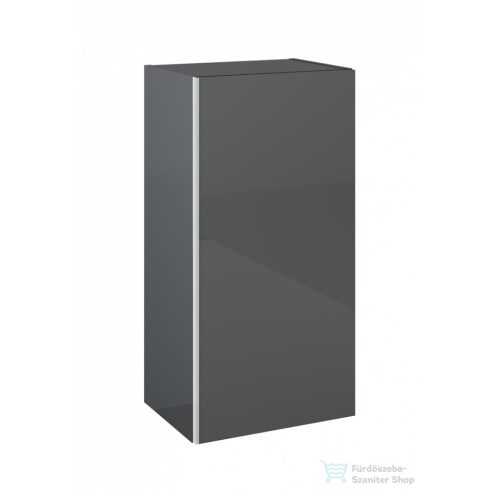 AREZZO design Monterey 40x31,6 cm felsőelem 1 ajtóval magasfényű antracit színben AR-167013