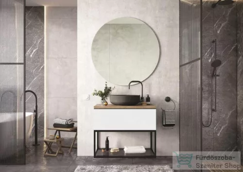 AREZZO design Monterey 60cm-es alsószekrény 1 fiókkal magasfényű fehér, szifonkivágással AR-167075