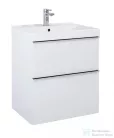 AREZZO design Monterey 60cm-es alsószekrény 2 fiókkal magasfényű fehér, szifonkivágással AR-167077