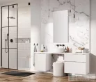 AREZZO design Monterey 60cm-es alsószekrény 2 fiókkal magasfényű fehér, szifonkivágással AR-167077