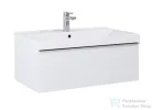 AREZZO design Monterey 80cm-es alsószekrény 1 fiókkal magasfényű fehér, szifonkivágással AR-167079