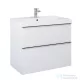 AREZZO design Monterey 80cm-es alsószekrény 2 fiókkal magasfényű fehér, szifonkivágással AR-167081