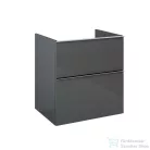 AREZZO design Monterey 60cm-es alsószekrény 2 fiókkal magasfényű antracit AR-167090