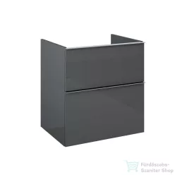   AREZZO design Monterey 60cm-es alsószekrény 2 fiókkal magasfényű antracit AR-167090
