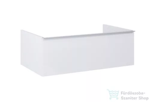 AREZZO design Monterey 80cm-es alsószekrény 1 fiókkal, szifonkivágás nélkül, magasfényű fehér AR-167091