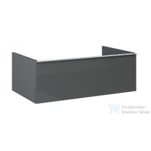   AREZZO design Monterey 80cm-es alsószekrény 1 fiókkal, szifonkivágás nélkül,  magasfényű szürke AR-167092