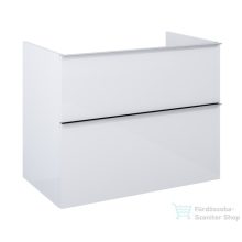   AREZZO design Monterey 80cm-es alsószekrény 2 fiókkal, szifonkivágás nélkül, magasfényű fehér AR-167093
