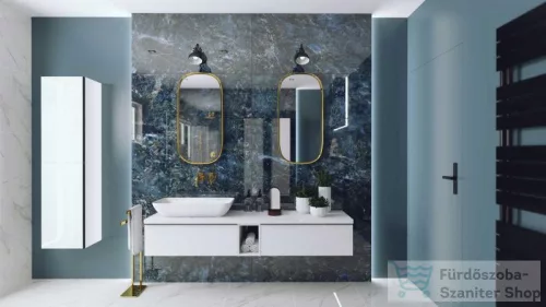 AREZZO design Monterey Slim nyitott elem magasfényű fehér színben AR-167099