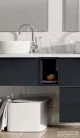 AREZZO design Monterey Slim nyitott elem magasfényű antracit színben AR-167100