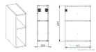 AREZZO design Monterey Duo nyitott elem magasfényű fehér színben AR-167101