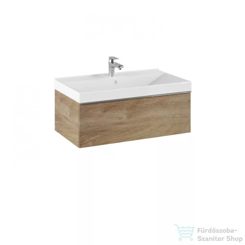 AREZZO design Monterey 80 cm-es alsószekrény 1 fiókkal, Canela tölgy színben