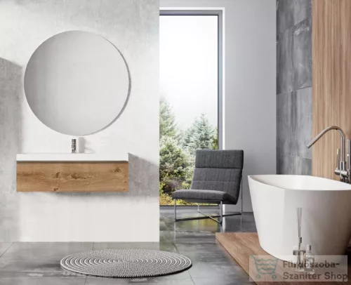 AREZZO design Monterey 80 cm-es alsószekrény 1 fiókkal, Canela tölgy színben