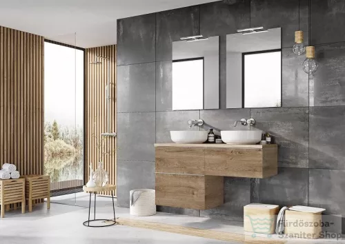 AREZZO design Monterey 60 cm-es alsószekrény 1 fiókkal, Canela tölgy színben, szifokivágás nélkül