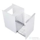 AREZZO design Monterey 40cm-es oldalszekrény szennyeskosárral 1 ajtóval Mf. Fehér színben