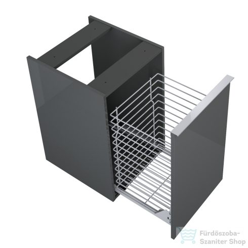 AREZZO design Monterey 40cm-es oldalszekrény szennyeskosárral 1 ajtóval Mf. Antracit színben