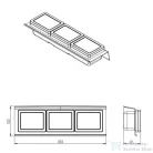 AREZZO design Fiókrendező 400 mm, S méret, matt antracit AR-167349