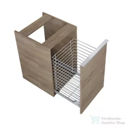   AREZZO design Monterey 40cm-es oldalszekrény szennyeskosárral Canela tölgy színben
