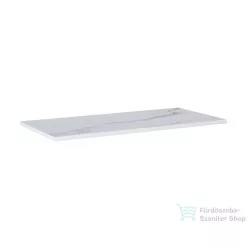   AREZZO design CALACATTA márvány 100x46 cm mosdópult Matt Fehér színben, 20 mm AR-167402