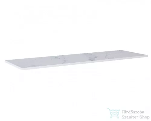 AREZZO design 160x46 cm márvány mosdópult Matt Fehér színben AR-167405