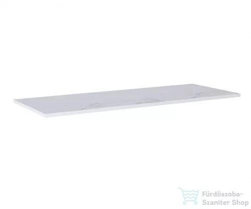 AREZZO design 140 (90+50)x49,4 cm márvány mosdópult Matt Fehér színben AR-167437